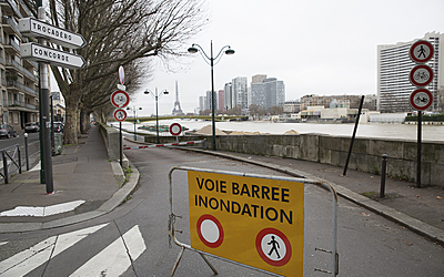 Panneau de signalisation, Inondation