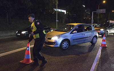 Fermeture du périphérique par un policier
