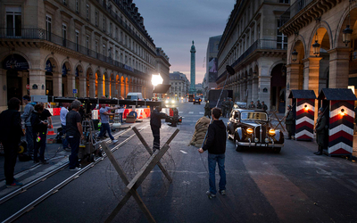 Tournage d'un film à Paris
