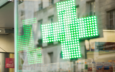 Illustration vitrine pharmacie