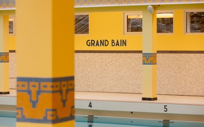 Le grand bain de la piscine Pontoise après rénovation.