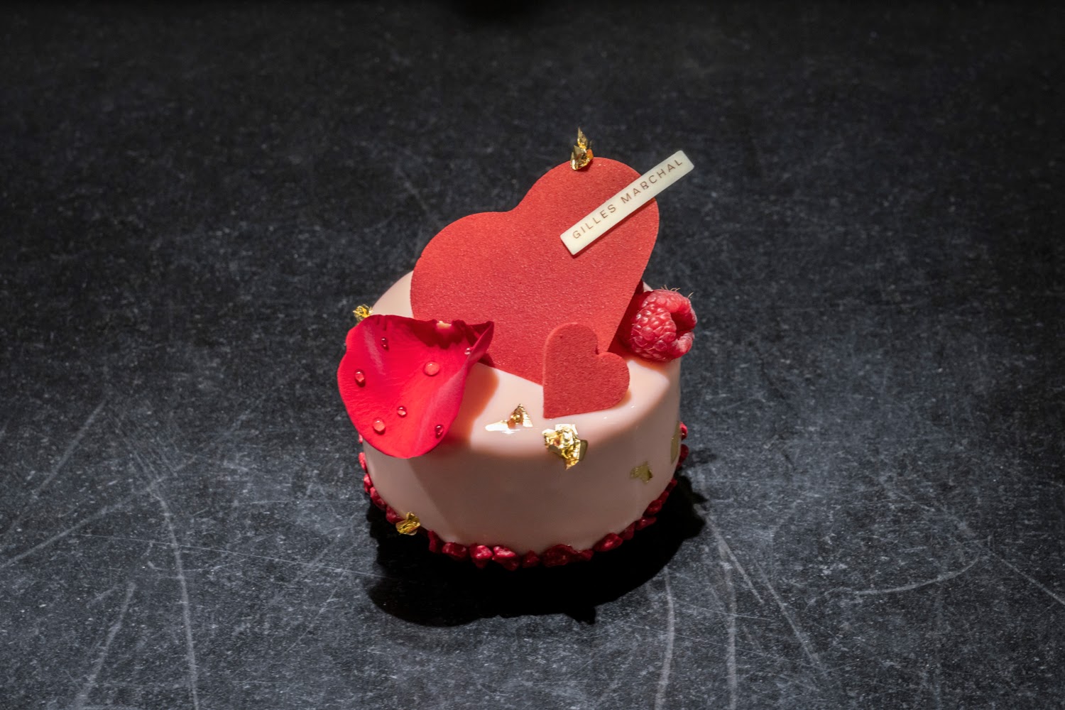 Pâtisserie de Saint-Valentin Gilles Marchal.