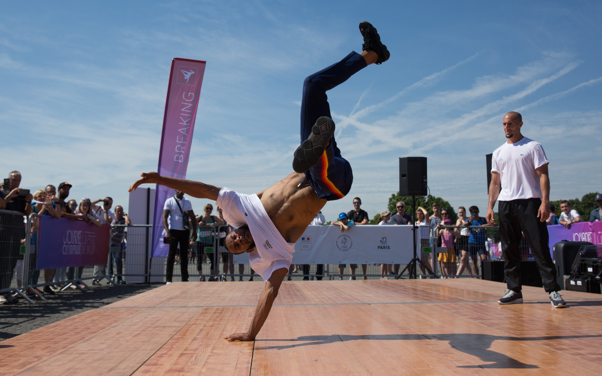 Breakdance, place de la Concorde.